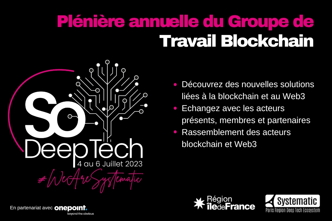 Pl&eacute;ni&egrave;re annuelle du Groupe de Travail Blockchain