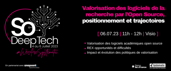 Valorisation des logiciels de la recherche par l’open source, positionnement et trajectoires