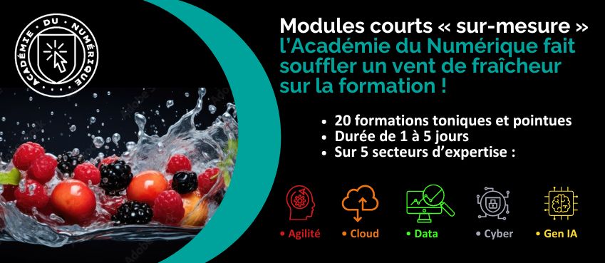 Formation : Découvrez la nouvelle offre modules courts « sur-mesure » de l’Académie du Numérique