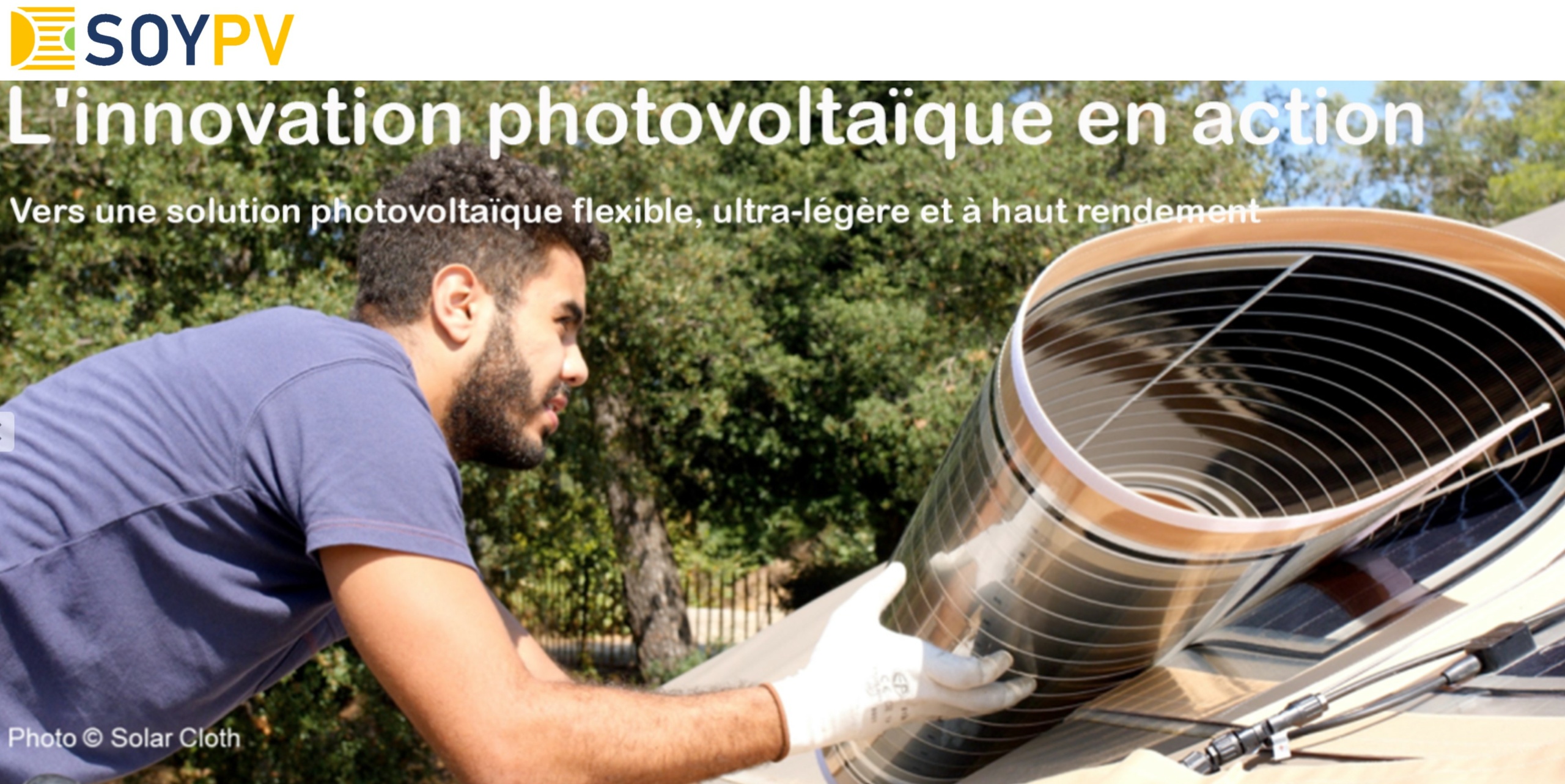 SOY PV : l’opportunité des panneaux photovoltaïques ultralégers, flexibles et à haut rendement