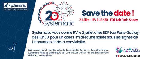 Le 2 juillet, Systematic fête ses 20 ANS au service de l’innovation et des Deep Tech chez EDF Lab Paris-Saclay !